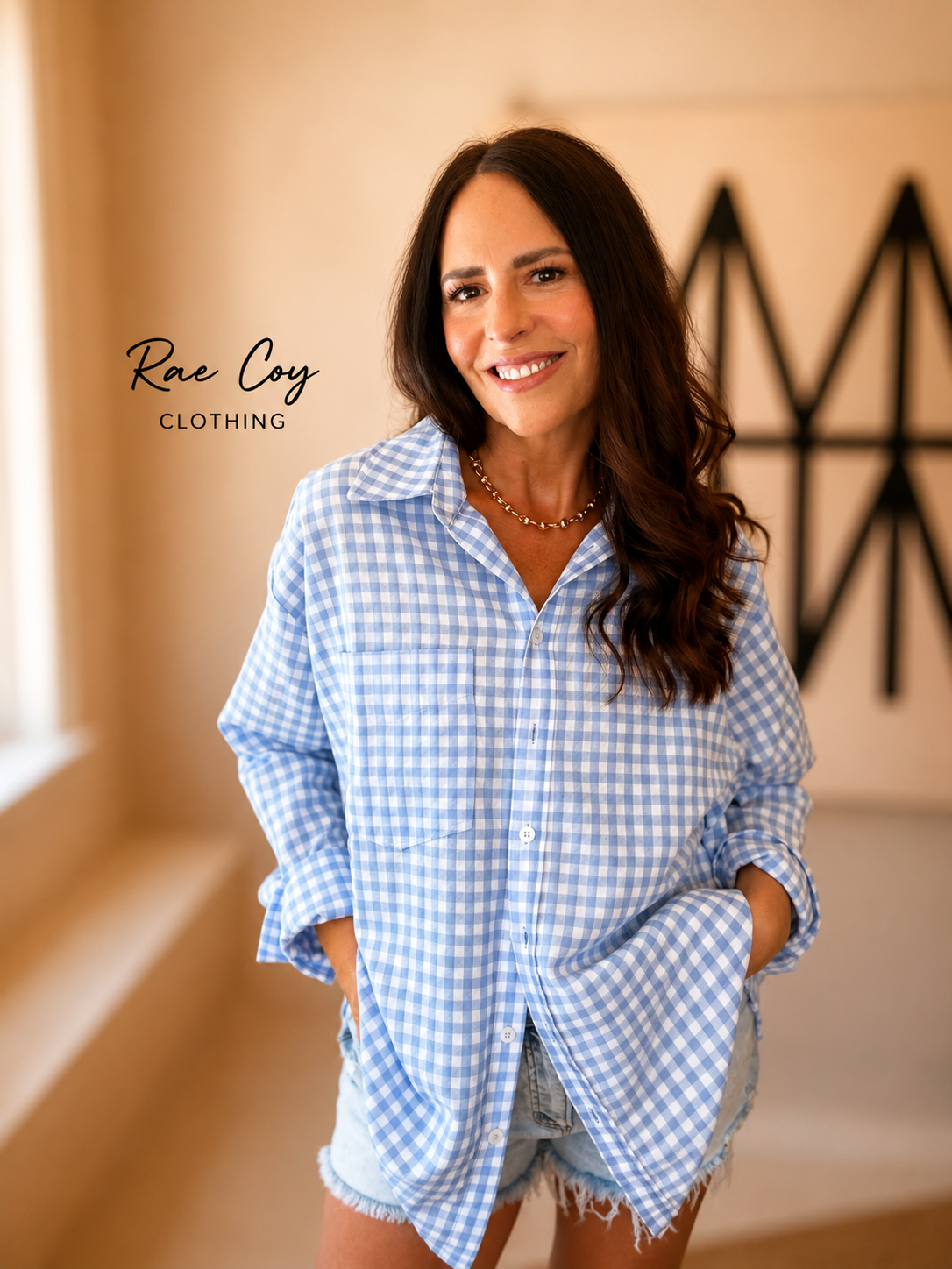 Blue Gingham Shirt