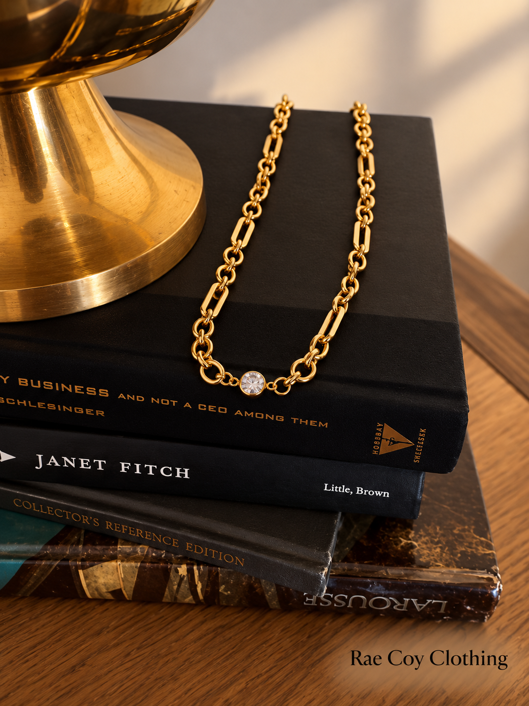 Mix Link Melissa 18K Gold Plated Stainless Steel Necklace 15-17 inches Water Resistant Final Sale