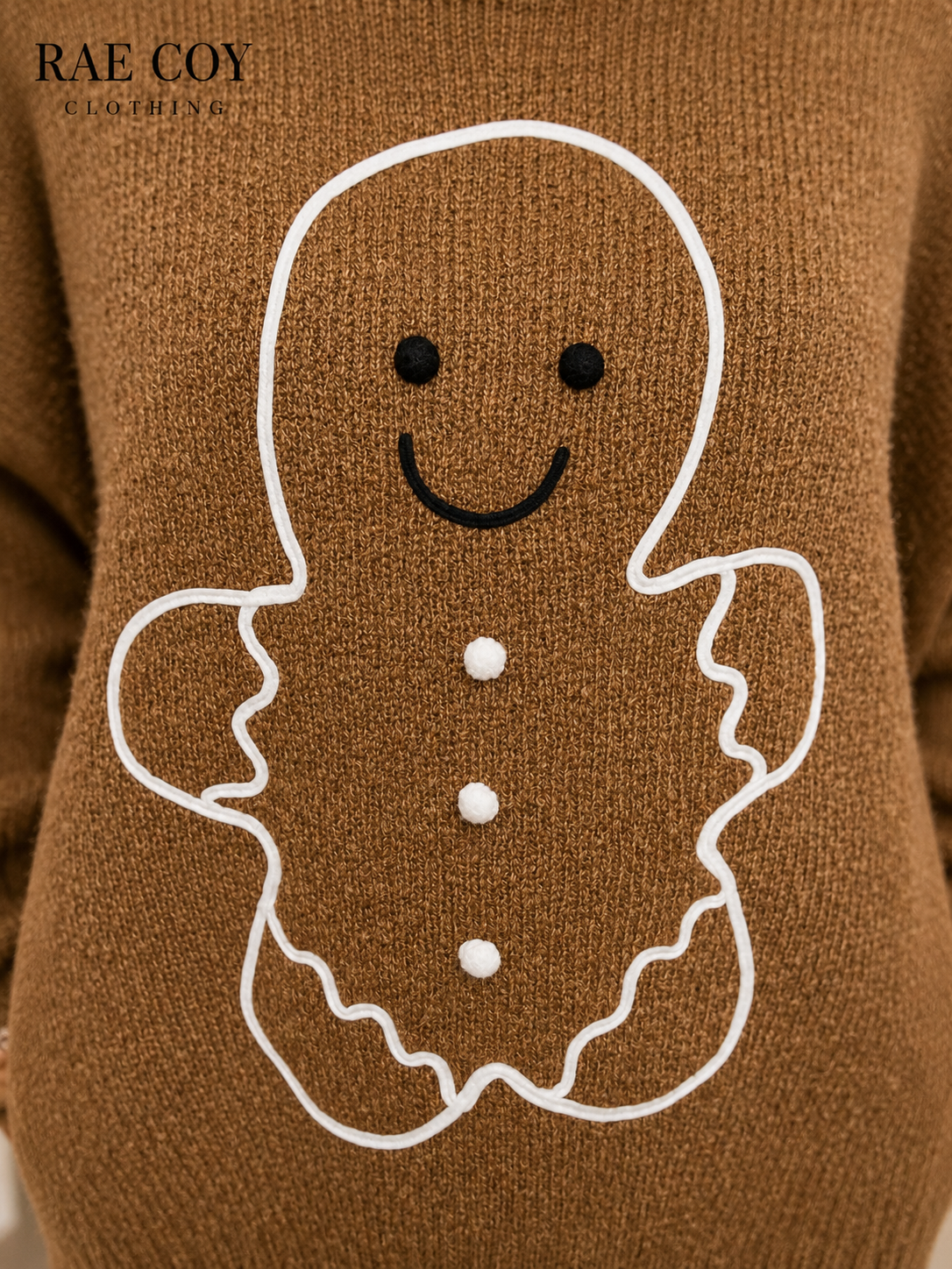 Oversized Gingerbread Man Sweater - Seasonal Items- Final Sale