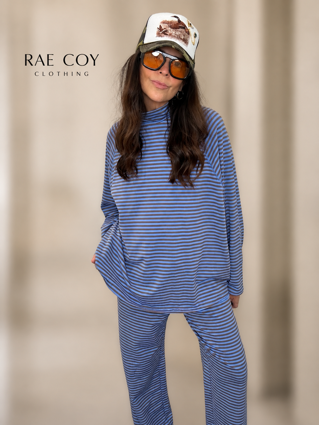 Oversized Mockneck and Pants Set