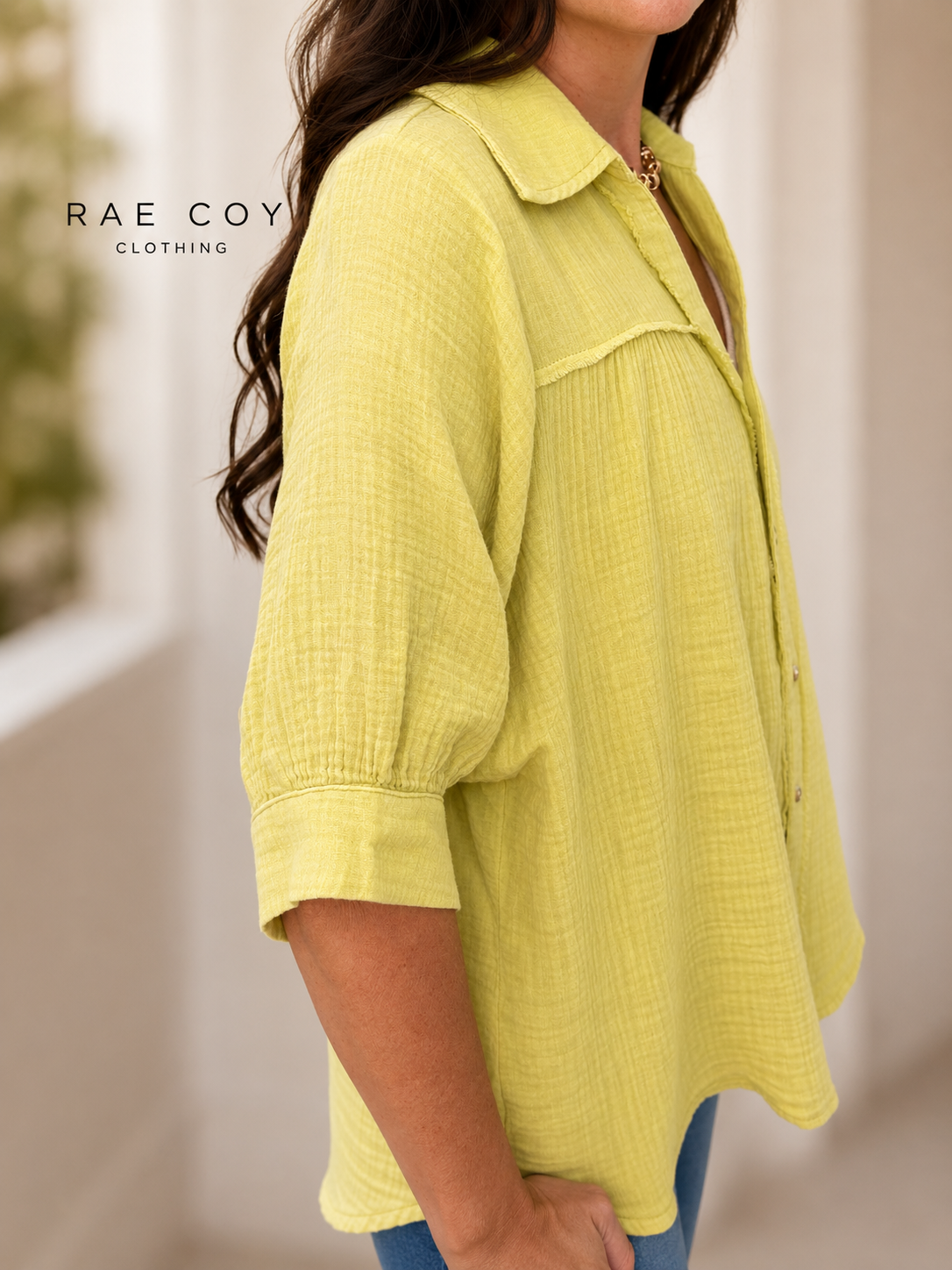 Sunny Days Cotton Button-Up