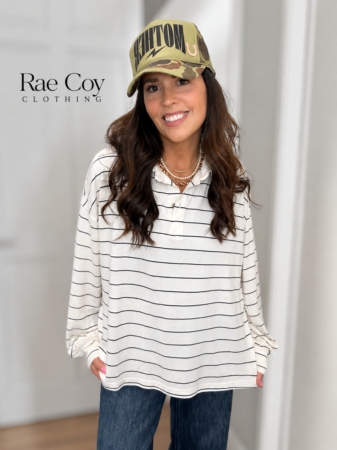 Striped Rugby Top 100% Cotton