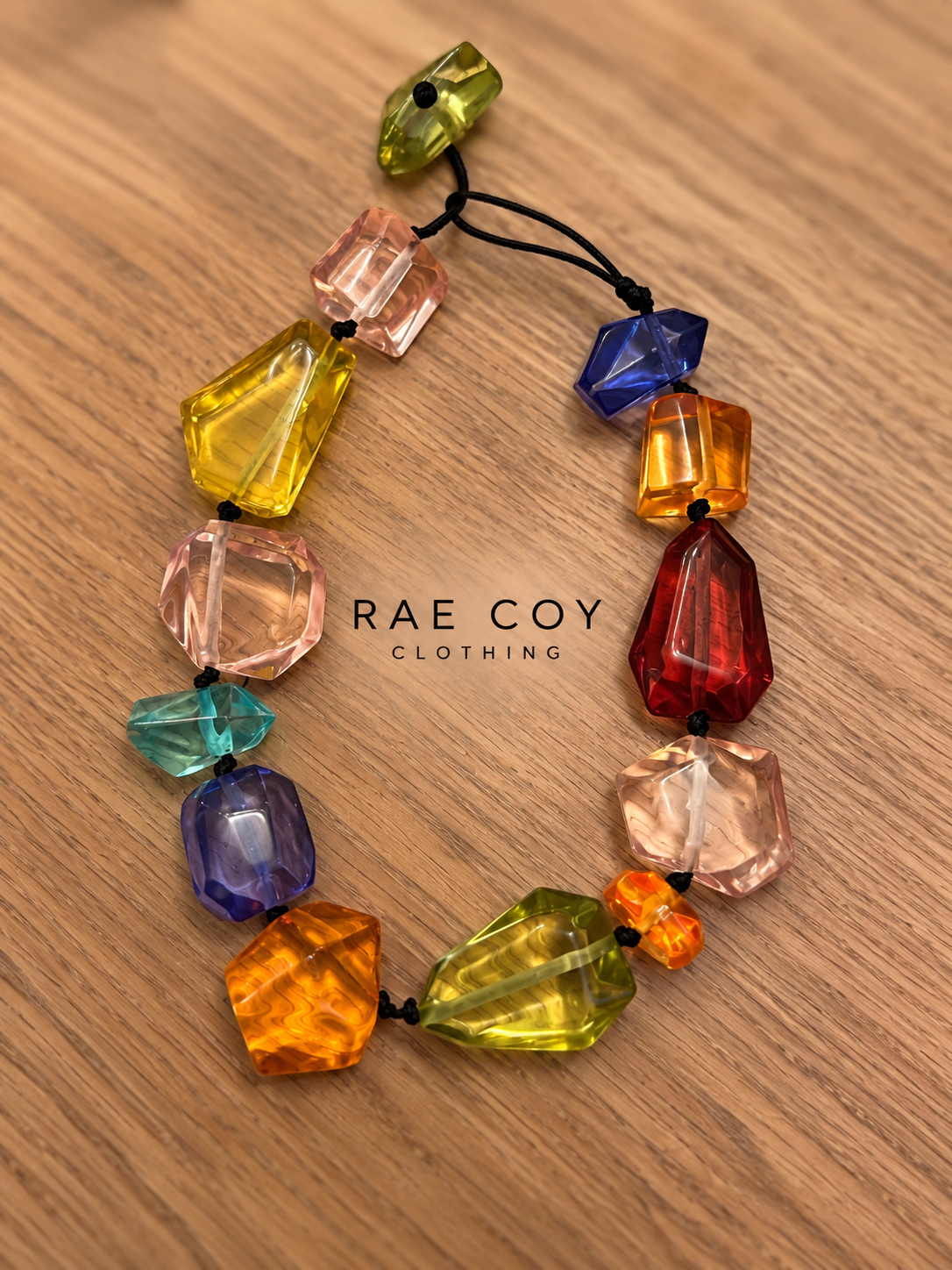 Clear Acrylic Stone Necklace - Final Sale