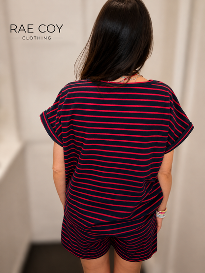 The Boardwalk Stripe Lounge Set