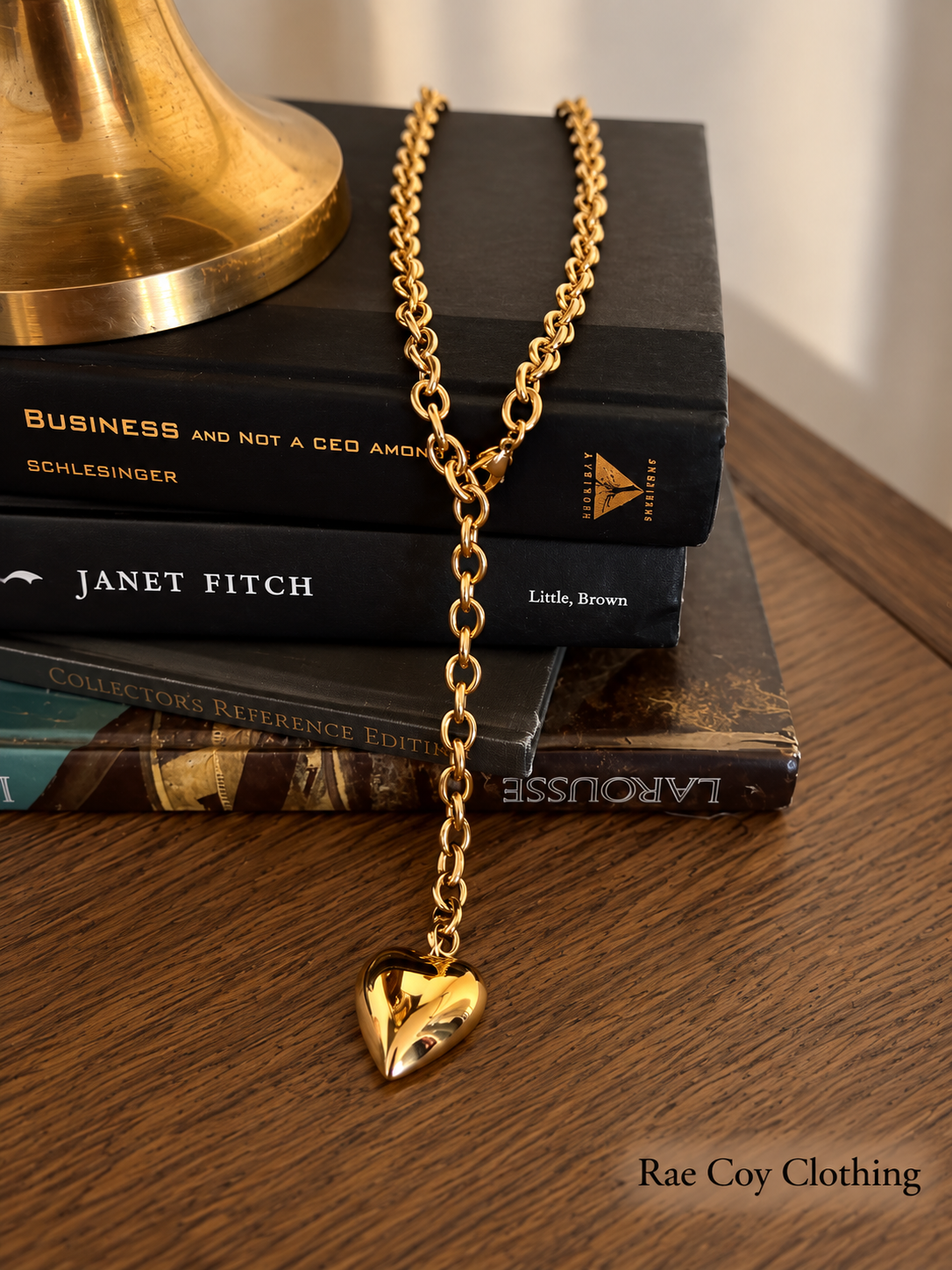 Heart Y Convertible 18K Gold Plated Stainless Steel Necklace Water Resistant Final Sale
