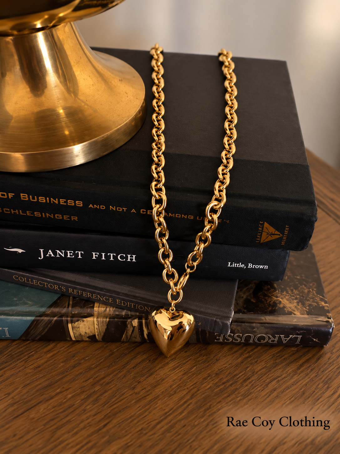 Heart Y Convertible 18K Gold Plated Stainless Steel Necklace Water Resistant Final Sale