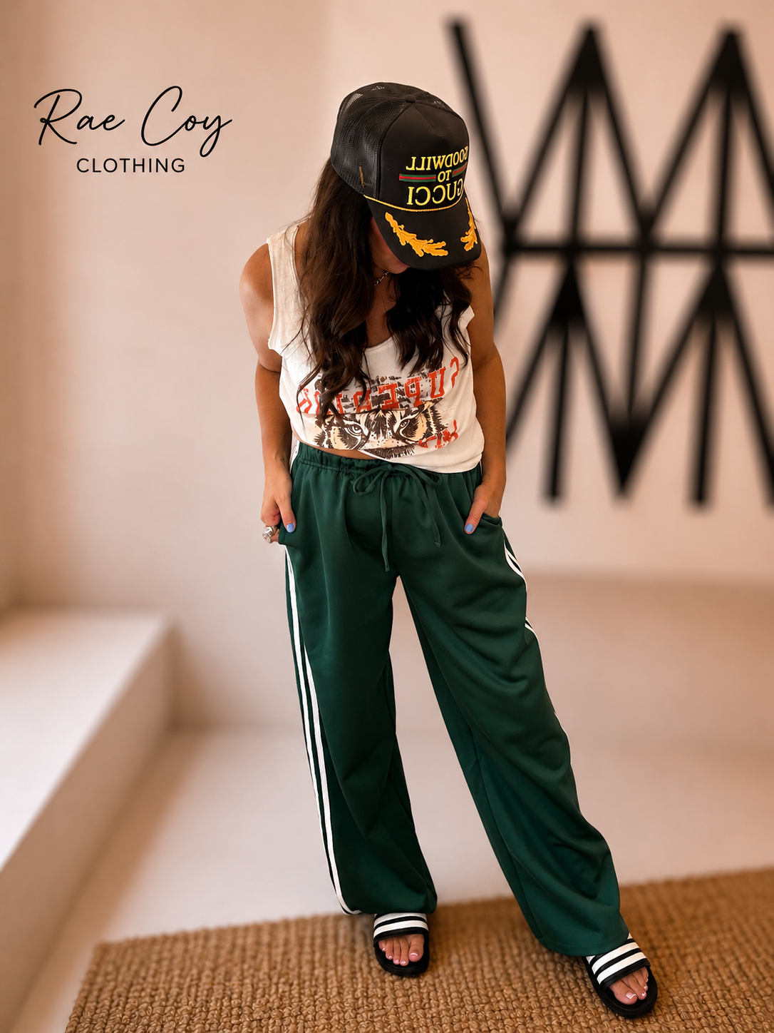 Green 90s Track Day Pants