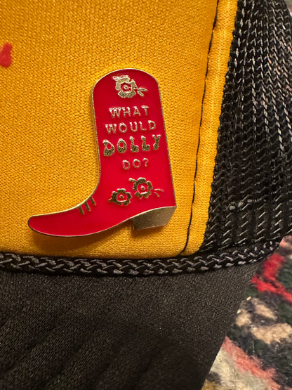 Lady Lawless Trucker Hat with What Would Dolly Do Pin