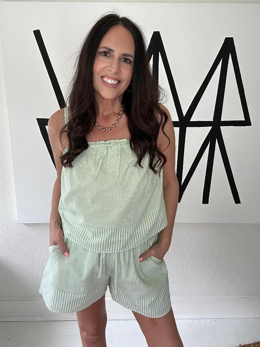 Apple Green Short Set