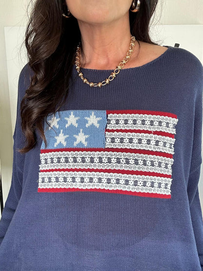 USA Flag Lightweight Sweater
