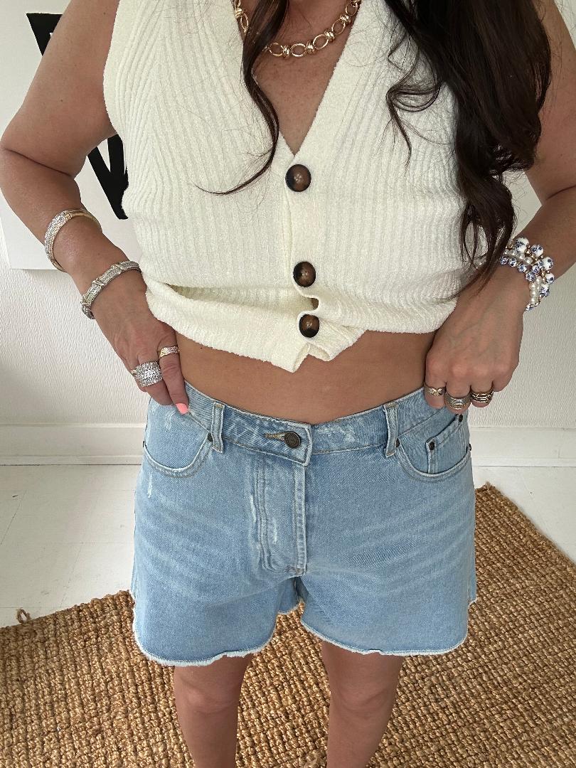 Cotton Denim Shorts final sale