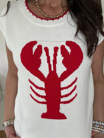 Lyla Lobster Sleeveless Sweater