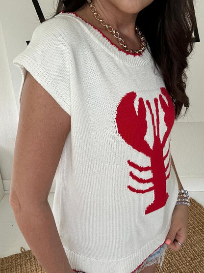 Lyla Lobster Sleeveless Sweater