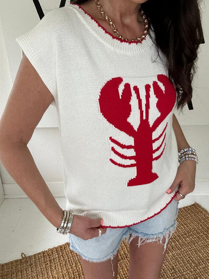 Lyla Lobster Sleeveless Sweater
