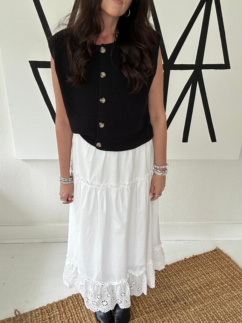 White Eyelet Skirt